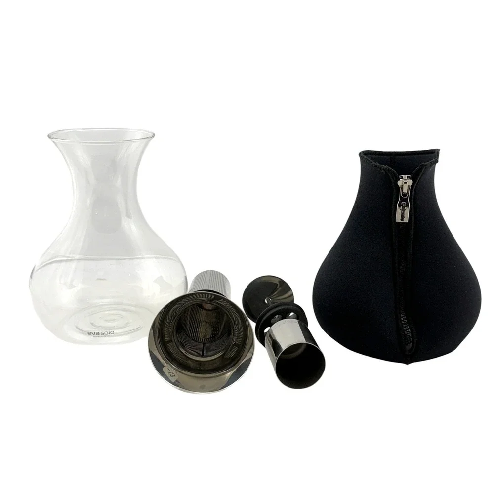 Eva Solo Tea Maker Glass Black Neoprene Cover 1.0L in Box Unused Scandinavian